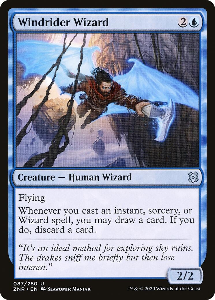 Image for Windrider Wizard (87) [Zendikar Rising] - Magic: The Gathering