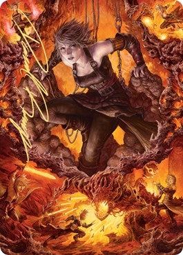Image for Nahiri, Heir of the Ancients Art Card (4/81) (Gold-Stamped Signature) (4) [Zendikar Rising] - Magic: The Gathering