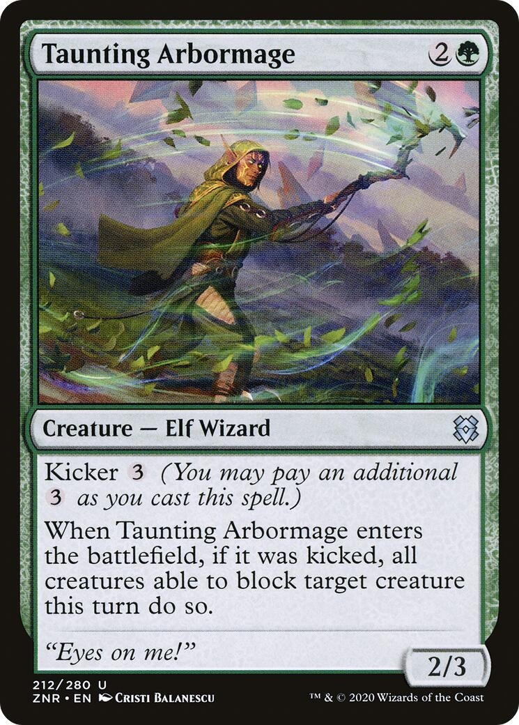Image for Taunting Arbormage (212) [Zendikar Rising] - Magic: The Gathering