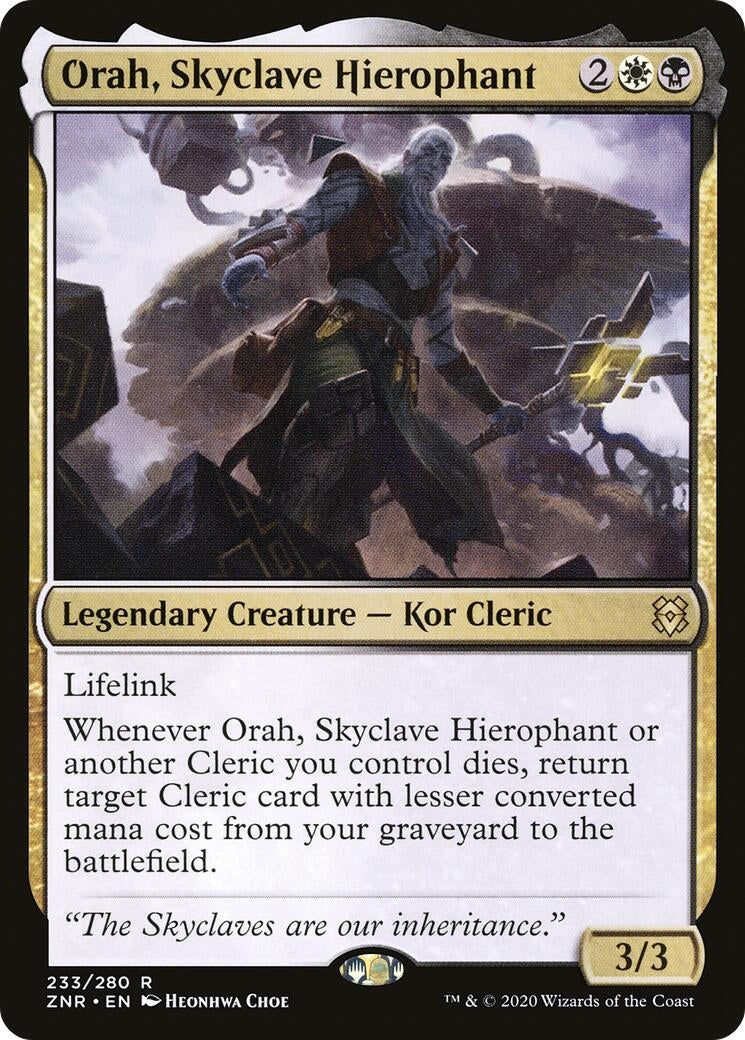 Image for Orah, Skyclave Hierophant (233) [Zendikar Rising] - Magic: The Gathering