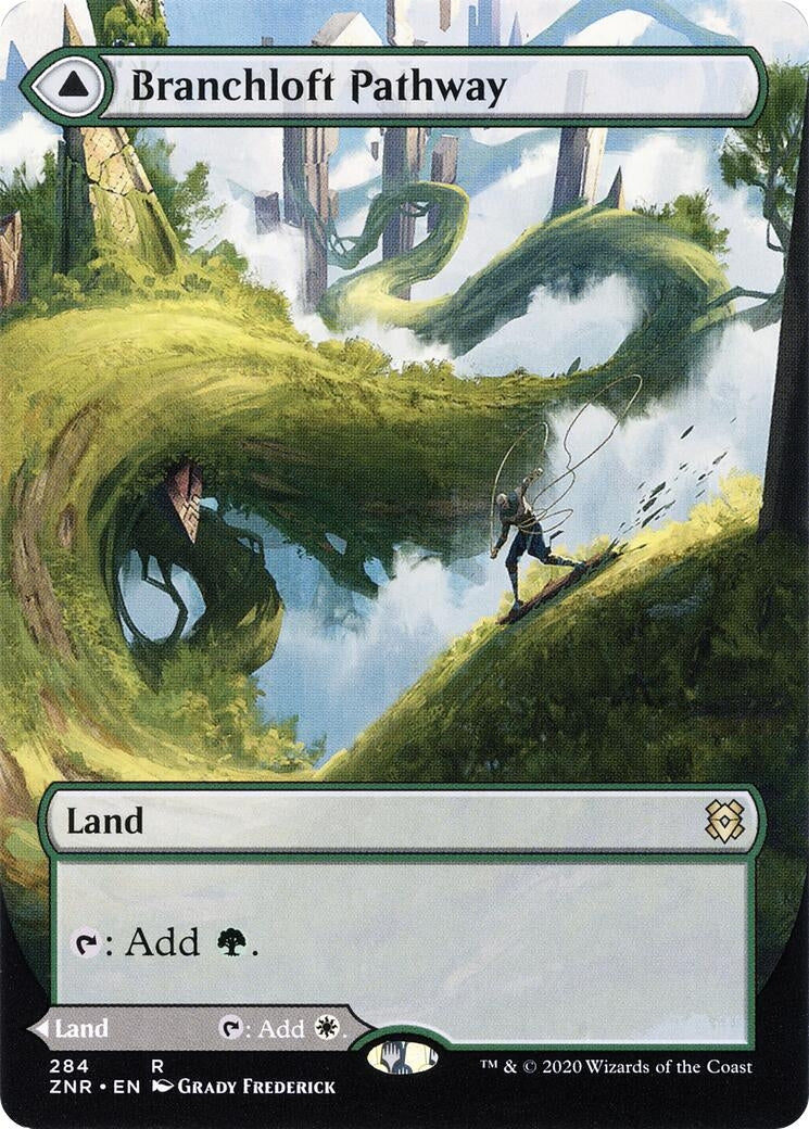 Image for Branchloft Pathway (Borderless) (284) [Zendikar Rising] - Magic: The Gathering