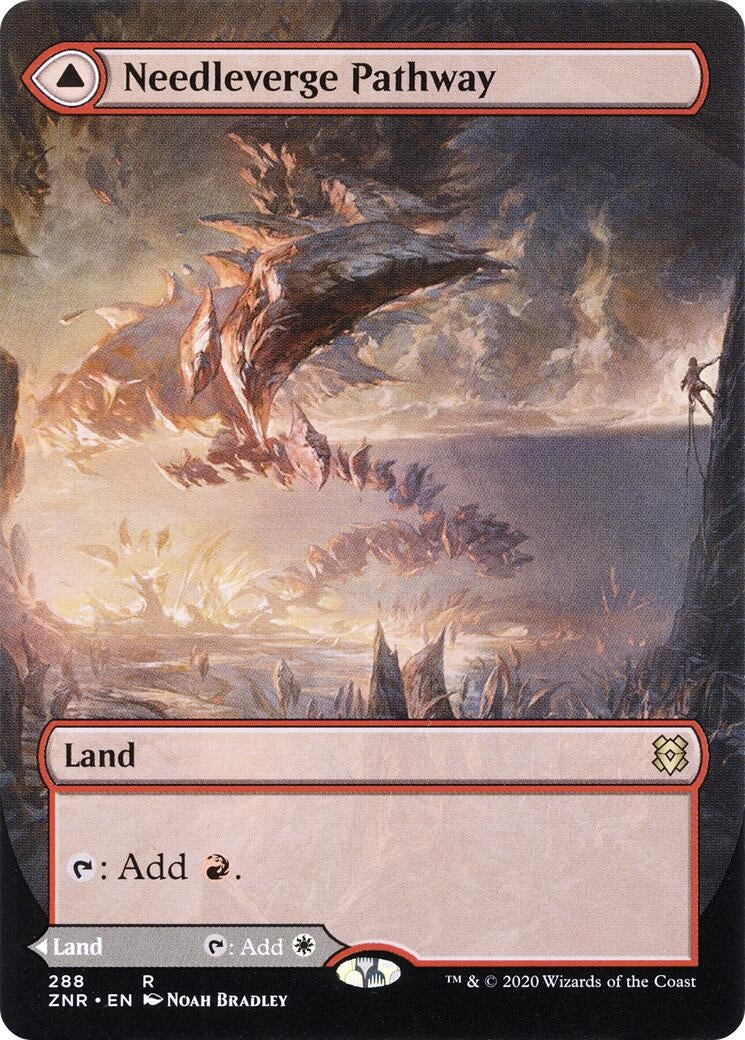 Needleverge Pathway (Borderless) (288) [Zendikar Rising]