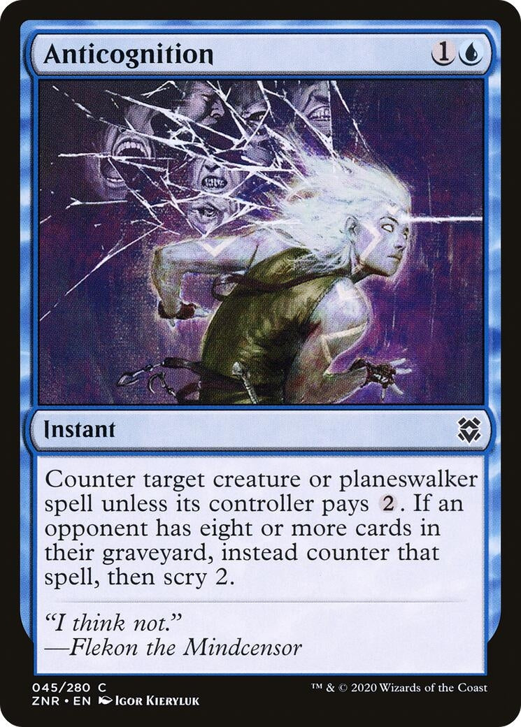 Image for Anticognition (45) [Zendikar Rising] - Magic: The Gathering