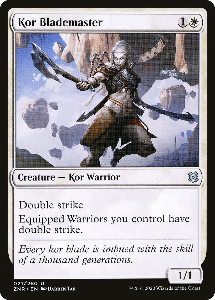Image for Kor Blademaster (21) [Zendikar Rising] - Magic: The Gathering