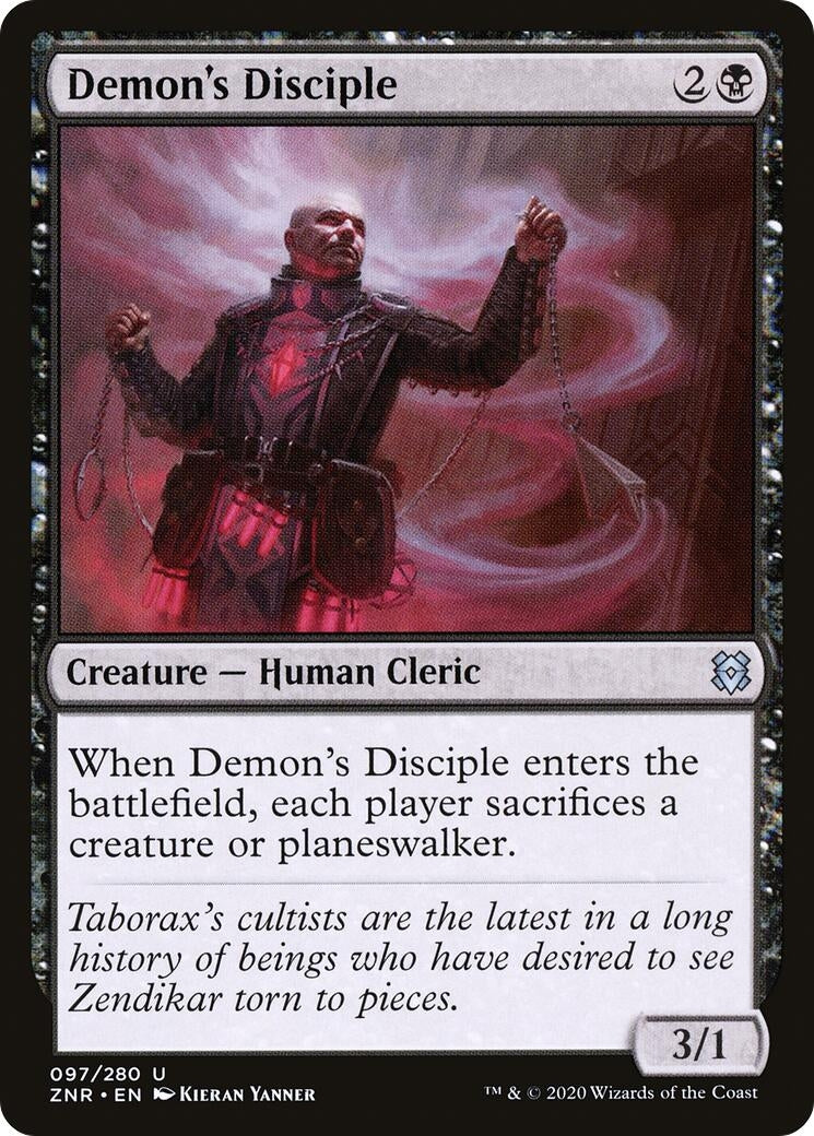 Image for Demon's Disciple (97) [Zendikar Rising] - Magic: The Gathering