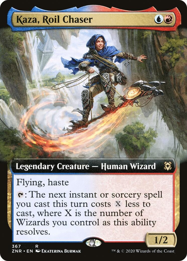 Image for Kaza, Roil Chaser (Extended Art) (367) [Zendikar Rising] - Magic: The Gathering