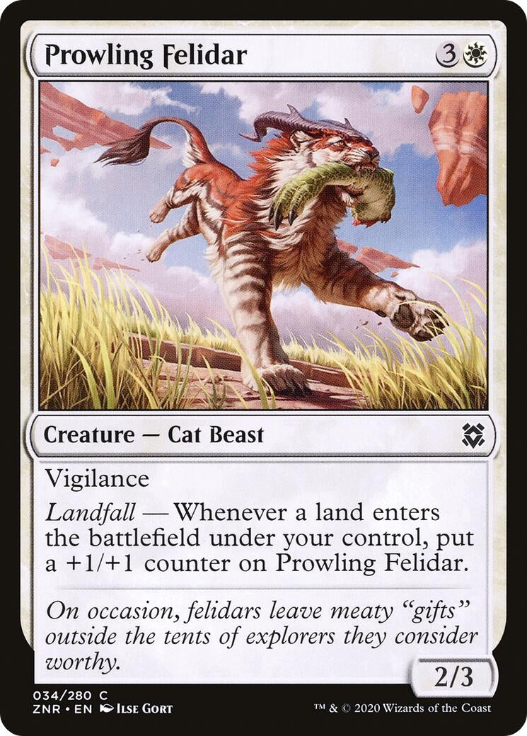 Image for Prowling Felidar (34) [Zendikar Rising] - Magic: The Gathering