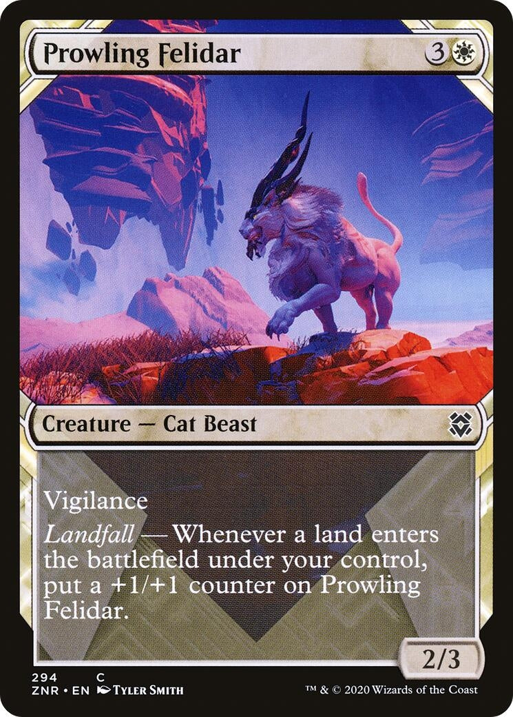 Image for Prowling Felidar (Showcase) (294) [Zendikar Rising] - Magic: The Gathering