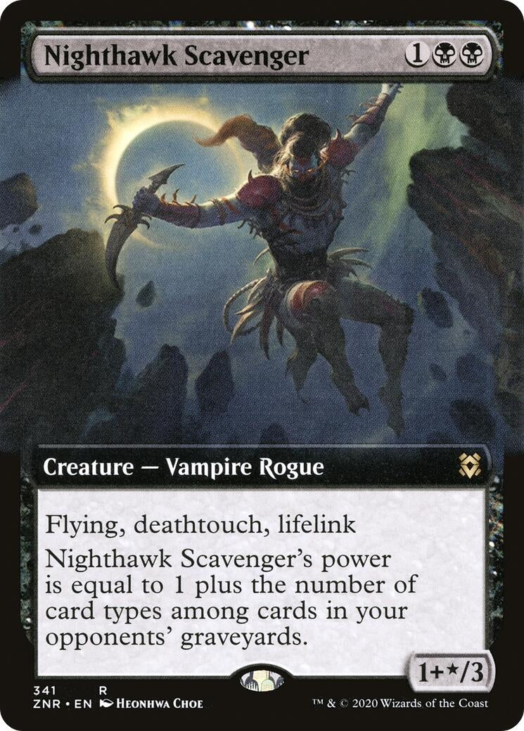 Image for Nighthawk Scavenger (Extended Art) (341) [Zendikar Rising] - Magic: The Gathering