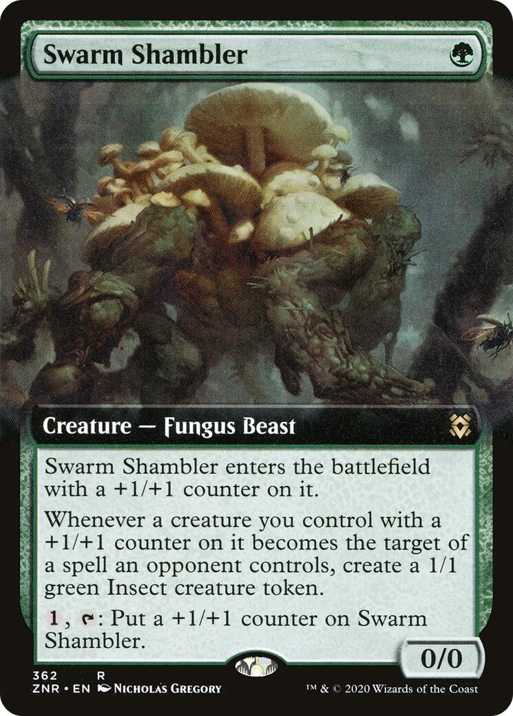 Image for Swarm Shambler (Extended Art) (362) [Zendikar Rising] - Magic: The Gathering