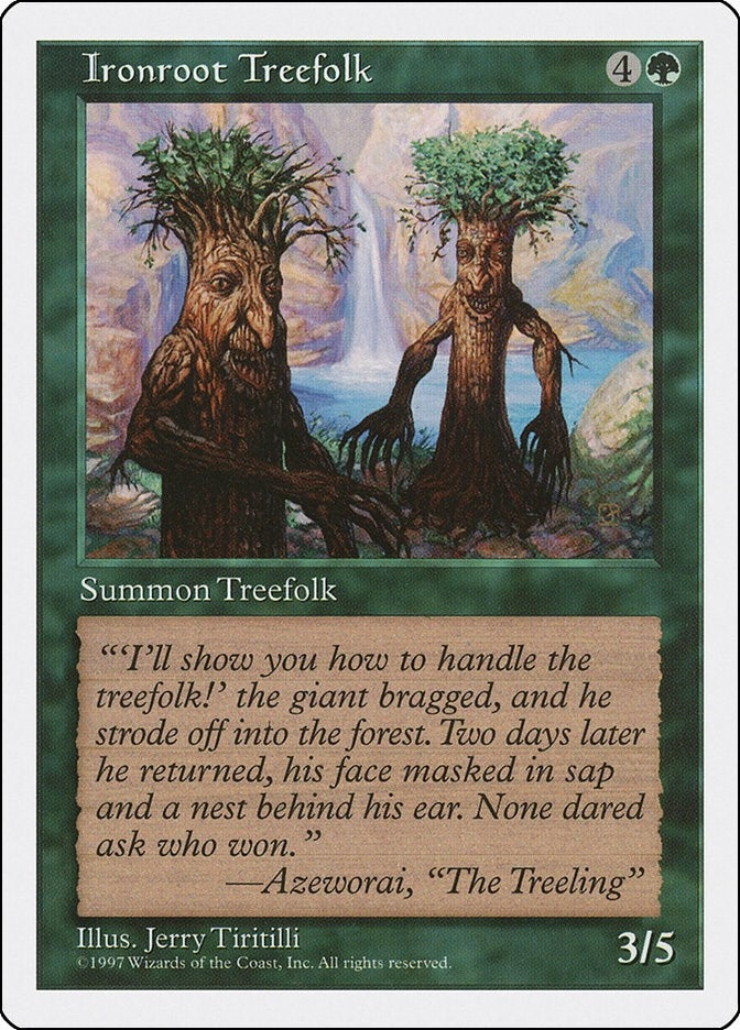 Image for Ironroot Treefolk [Fifth Edition] - Magic: The Gathering