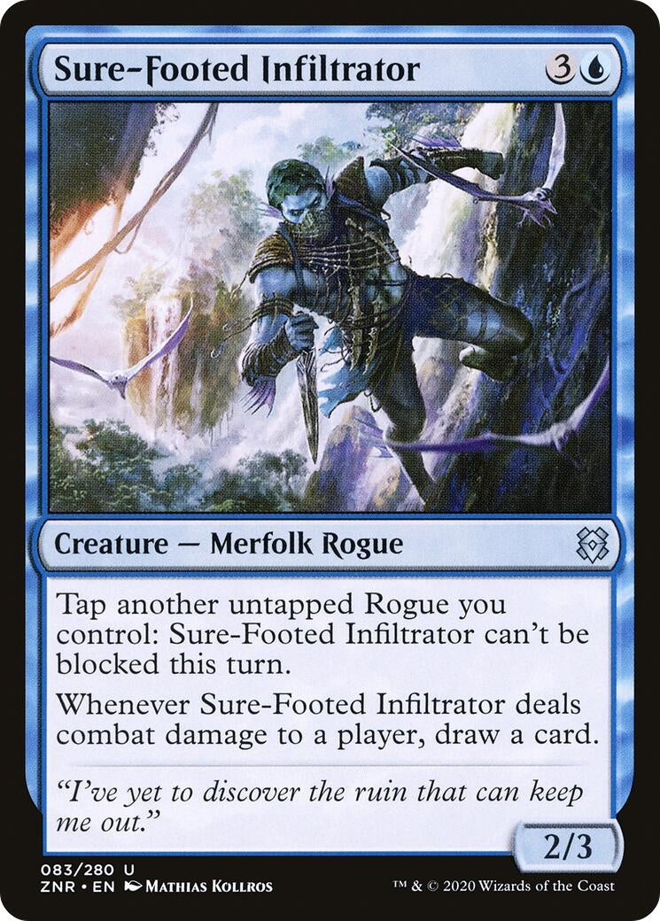Image for Sure-Footed Infiltrator (83) [Zendikar Rising] - Magic: The Gathering