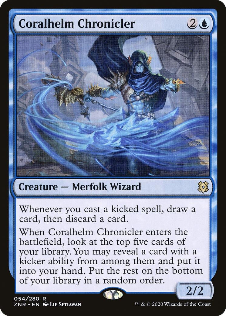 Image for Coralhelm Chronicler (54) [Zendikar Rising] - Magic: The Gathering