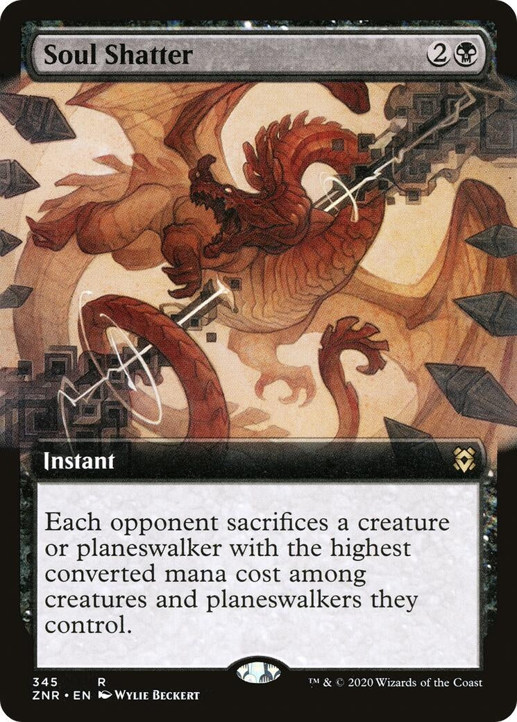 Image for Soul Shatter (Extended Art) (345) [Zendikar Rising] - Magic: The Gathering