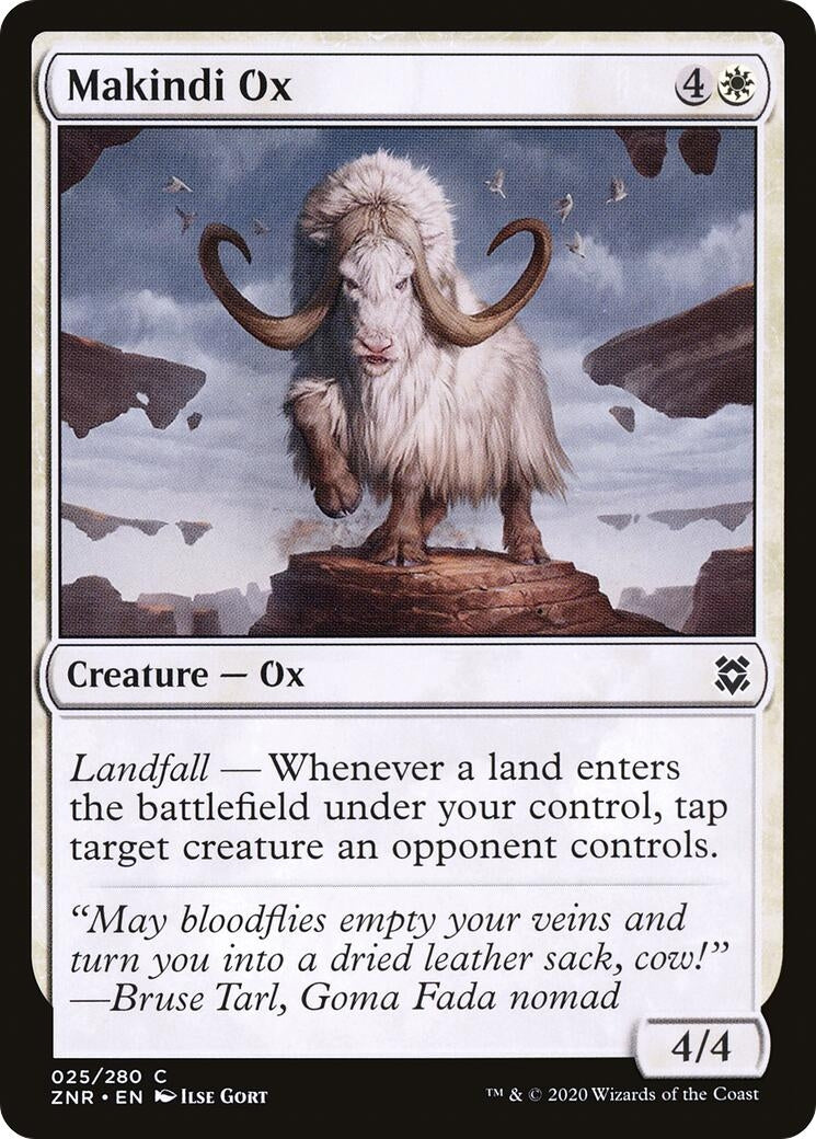 Image for Makindi Ox (25) [Zendikar Rising] - Magic: The Gathering