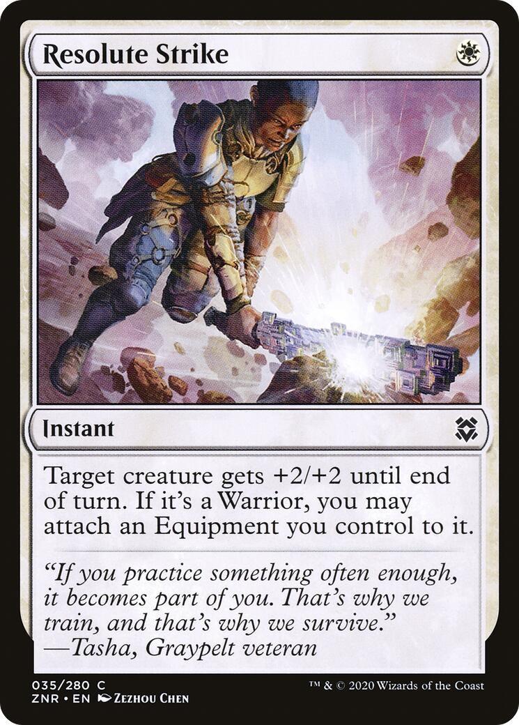 Image for Resolute Strike (35) [Zendikar Rising] - Magic: The Gathering