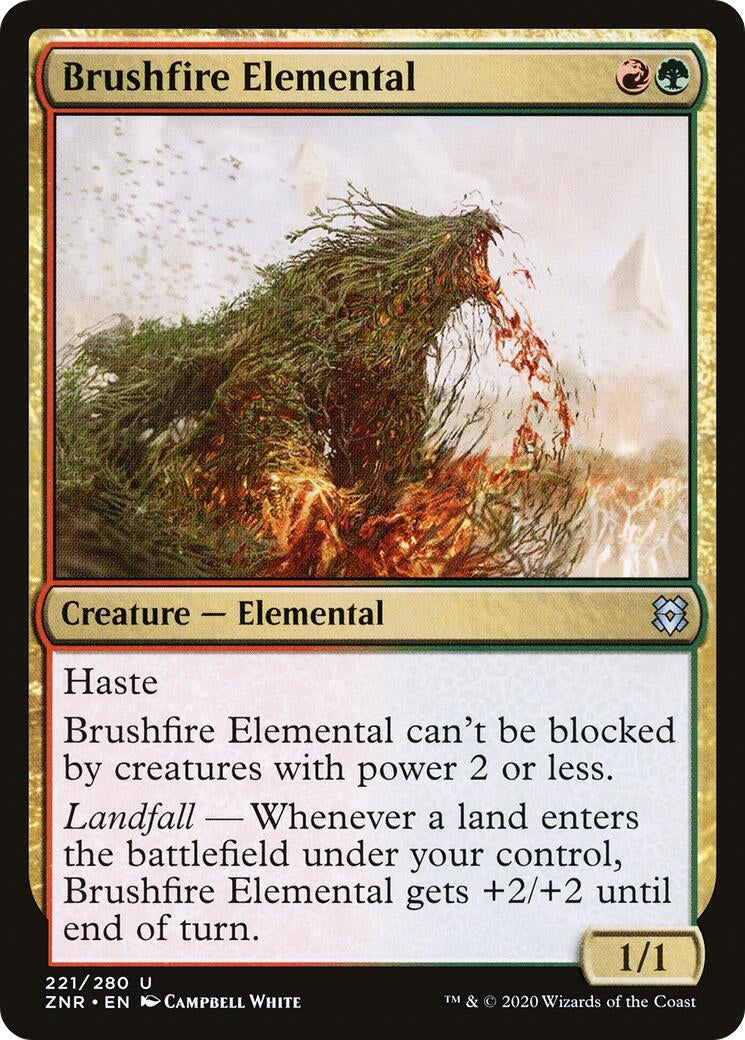 Image for Brushfire Elemental (221) [Zendikar Rising] - Magic: The Gathering