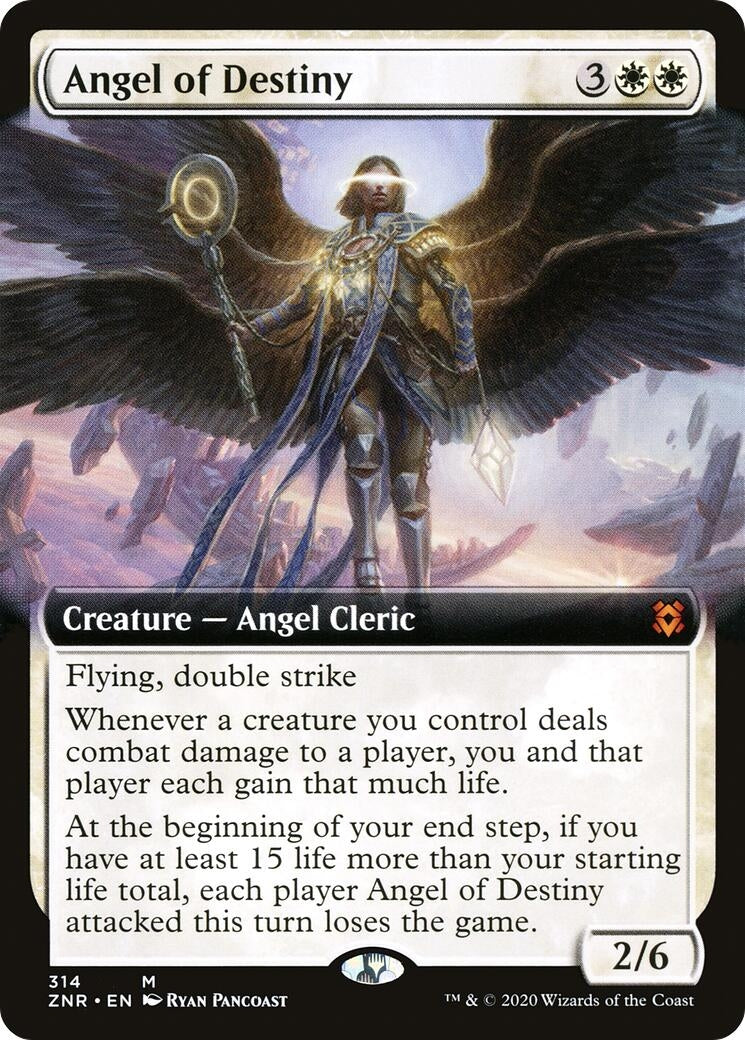 Image for Angel of Destiny (Extended Art) (314) [Zendikar Rising] - Magic: The Gathering
