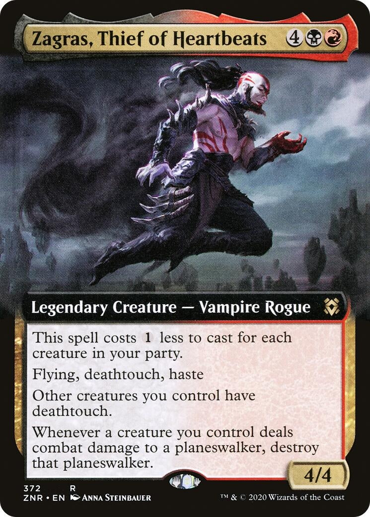 Image for Zagras, Thief of Heartbeats (Extended Art) (372) [Zendikar Rising] - Magic: The Gathering
