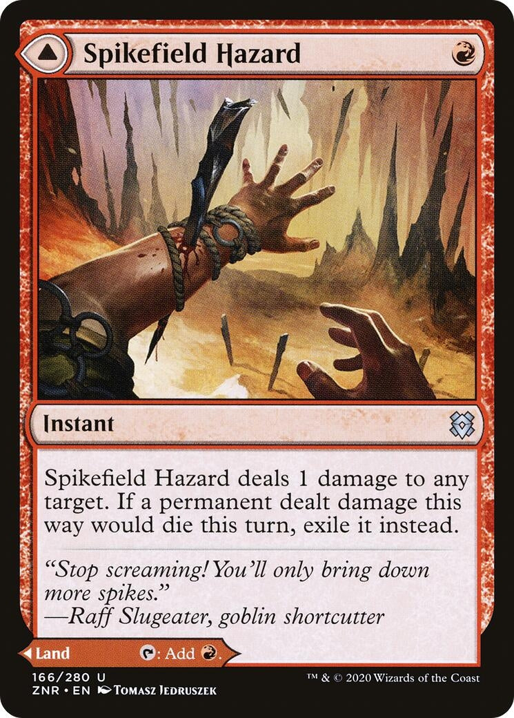 Image for Spikefield Hazard (166) [Zendikar Rising] - Magic: The Gathering