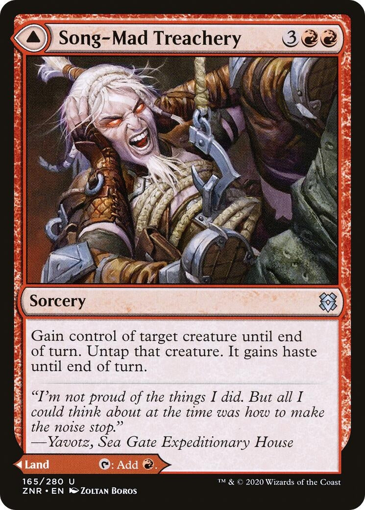Image for Song-Mad Treachery (165) [Zendikar Rising] - Magic: The Gathering