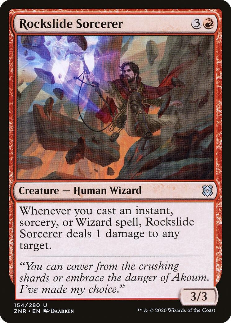 Image for Rockslide Sorcerer (154) [Zendikar Rising] - Magic: The Gathering