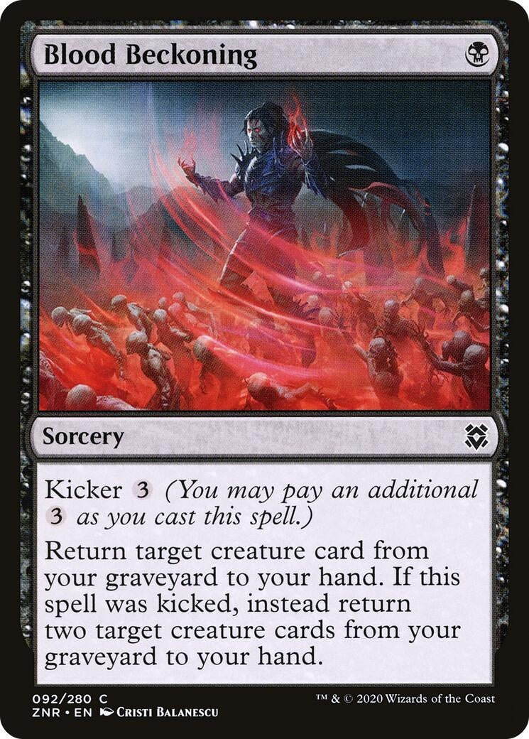 Image for Blood Beckoning (92) [Zendikar Rising] - Magic: The Gathering