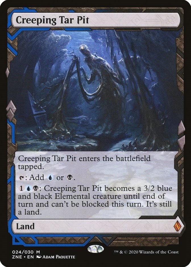 Image for Creeping Tar Pit (24) [Zendikar Rising Expeditions] - Magic: The Gathering