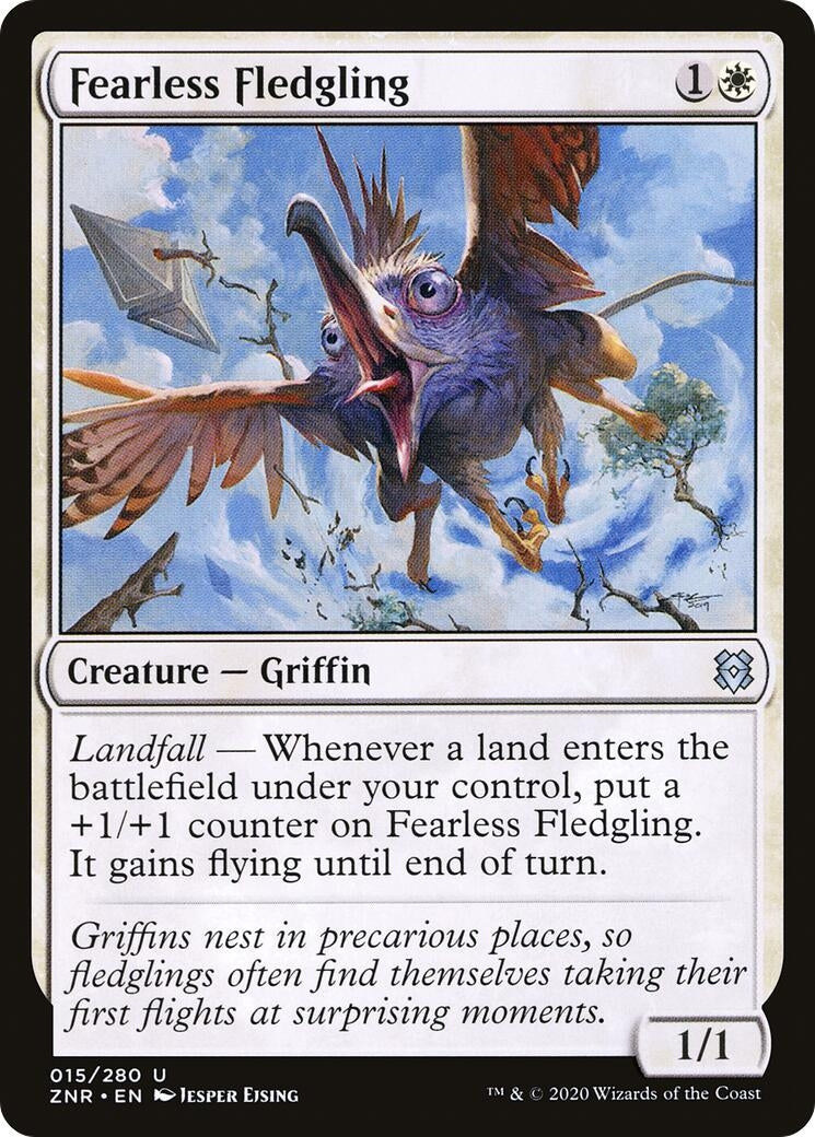 Image for Fearless Fledgling (15) [Zendikar Rising] - Magic: The Gathering