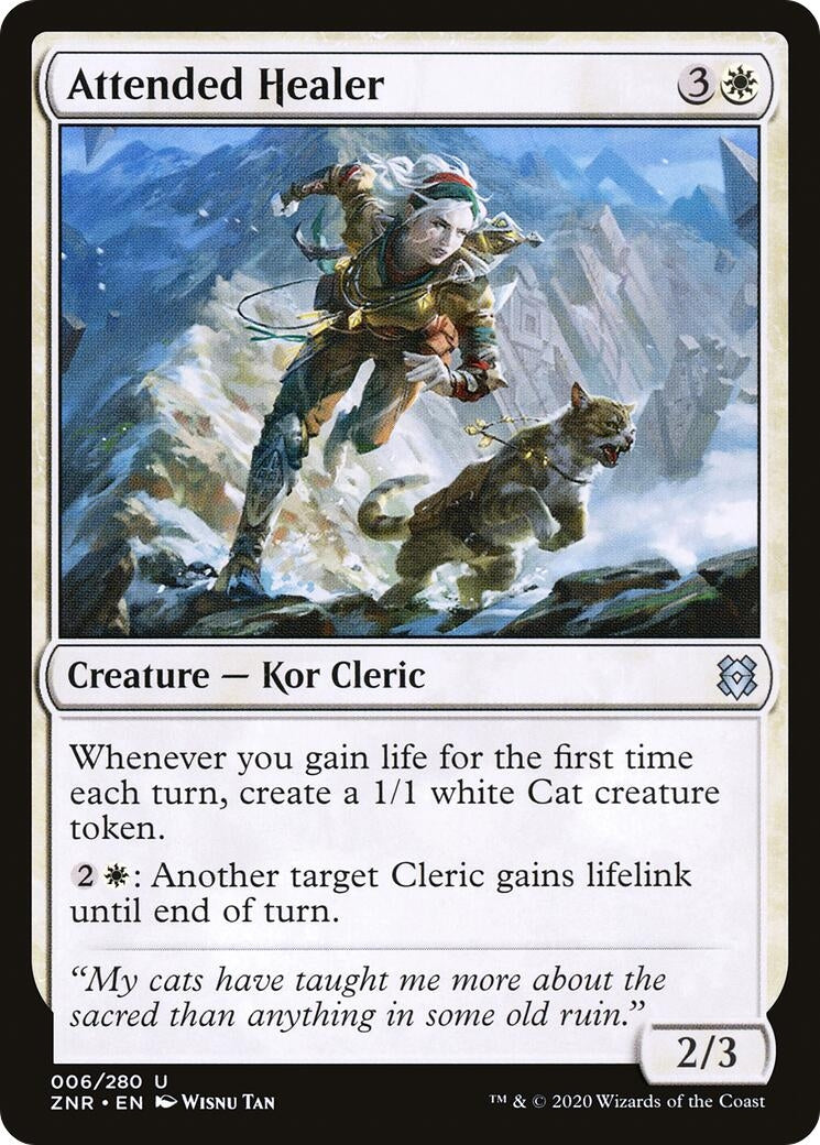 Image for Attended Healer (6) [Zendikar Rising] - Magic: The Gathering
