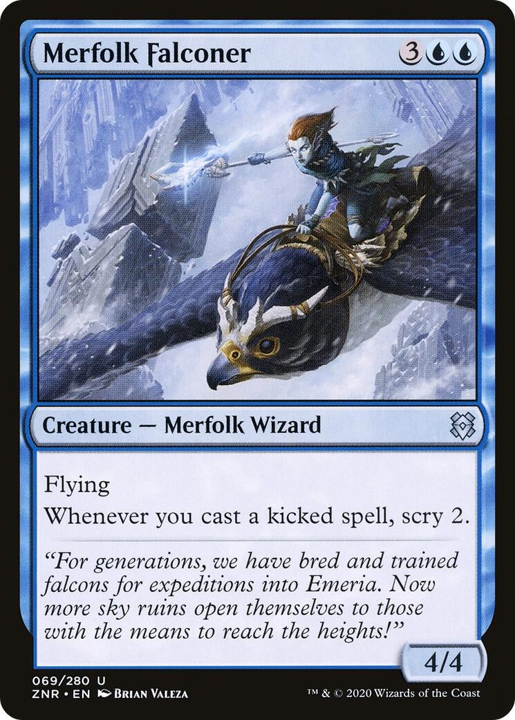 Image for Merfolk Falconer (69) [Zendikar Rising] - Magic: The Gathering