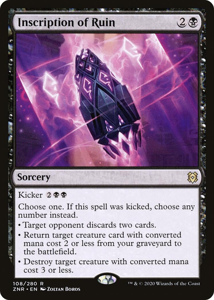 Image for Inscription of Ruin (108) [Zendikar Rising] - Magic: The Gathering