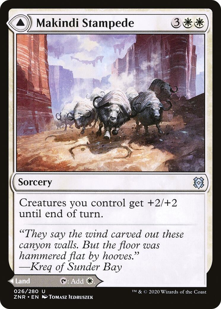 Image for Makindi Stampede (26) [Zendikar Rising] - Magic: The Gathering