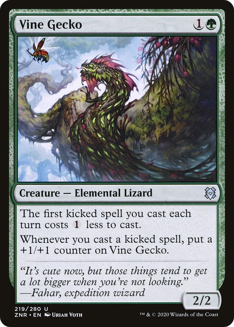 Image for Vine Gecko (219) [Zendikar Rising] - Magic: The Gathering