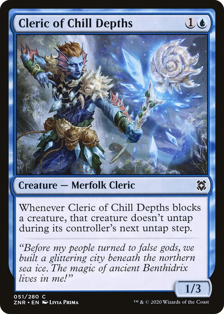 Image for Cleric of Chill Depths (51) [Zendikar Rising] - Magic: The Gathering