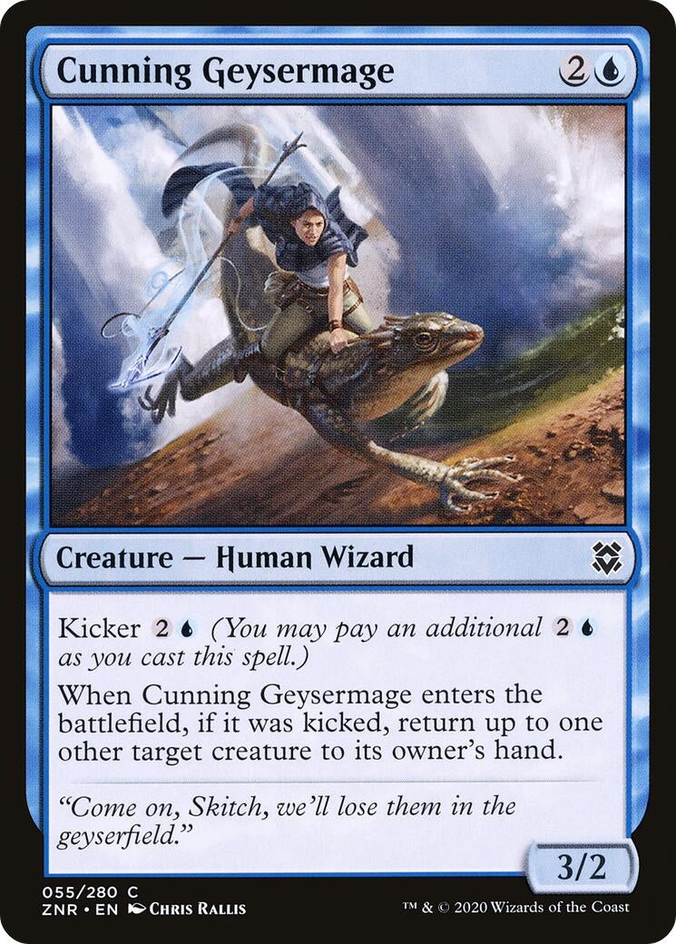 Image for Cunning Geysermage (55) [Zendikar Rising] - Magic: The Gathering