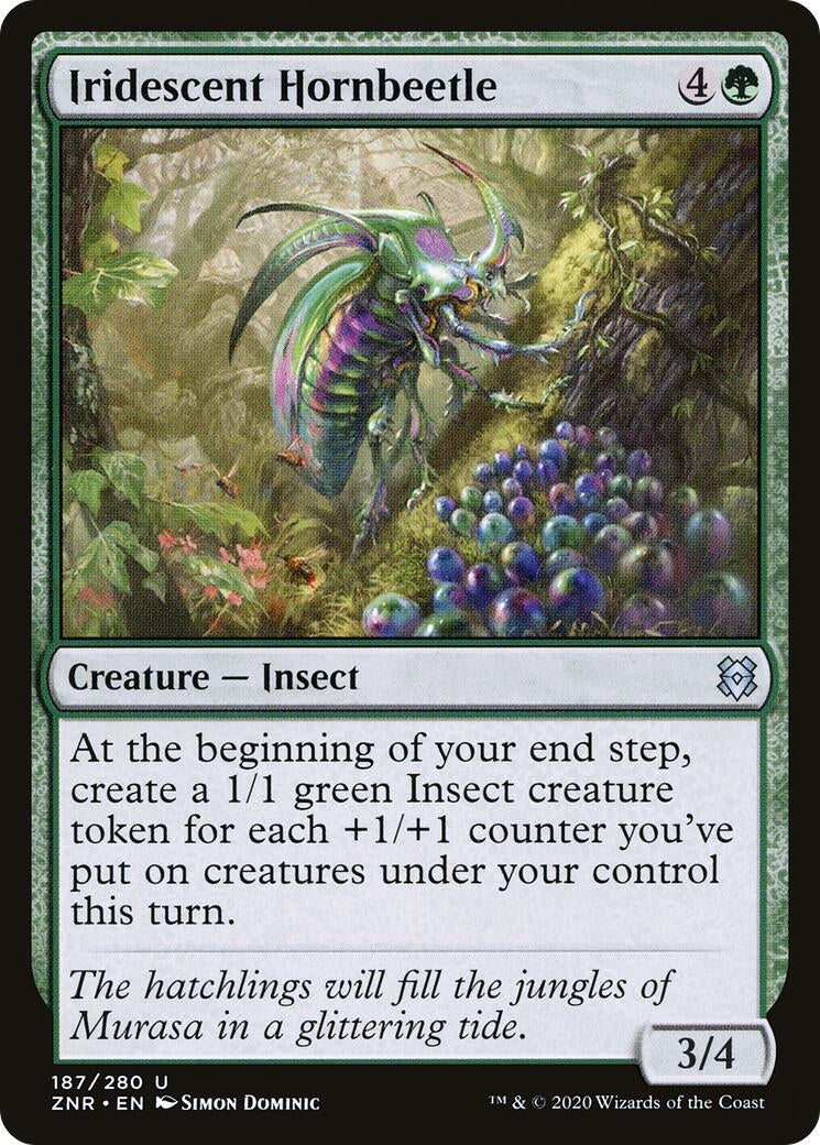 Image for Iridescent Hornbeetle (187) [Zendikar Rising] - Magic: The Gathering
