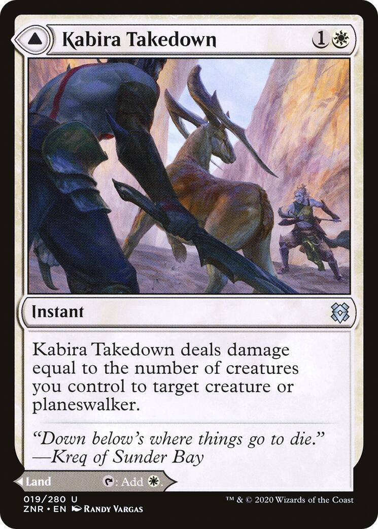 Image for Kabira Takedown (19) [Zendikar Rising] - Magic: The Gathering