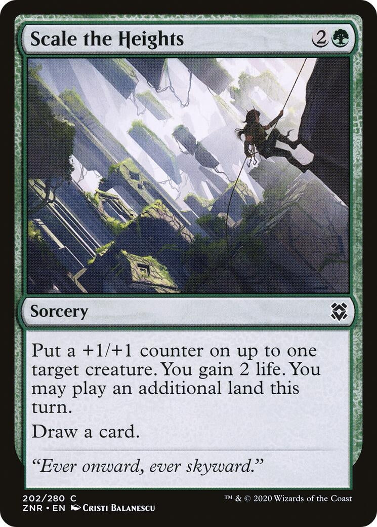 Image for Scale the Heights (202) [Zendikar Rising] - Magic: The Gathering