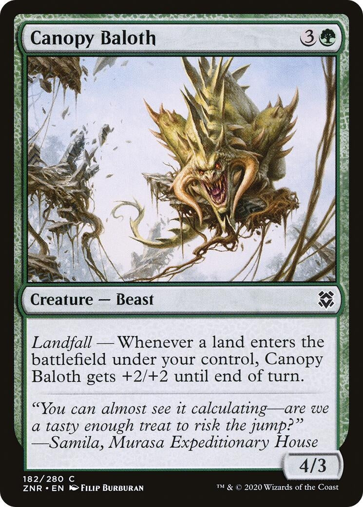Image for Canopy Baloth (182) [Zendikar Rising] - Magic: The Gathering