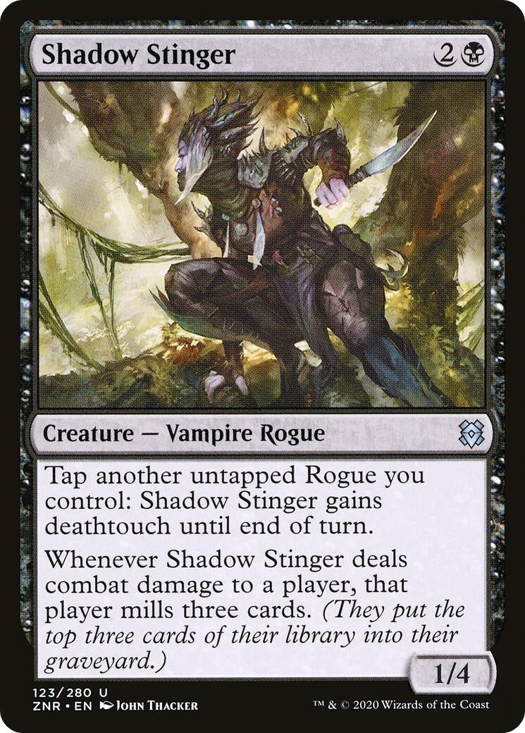 Image for Shadow Stinger (123) [Zendikar Rising] - Magic: The Gathering