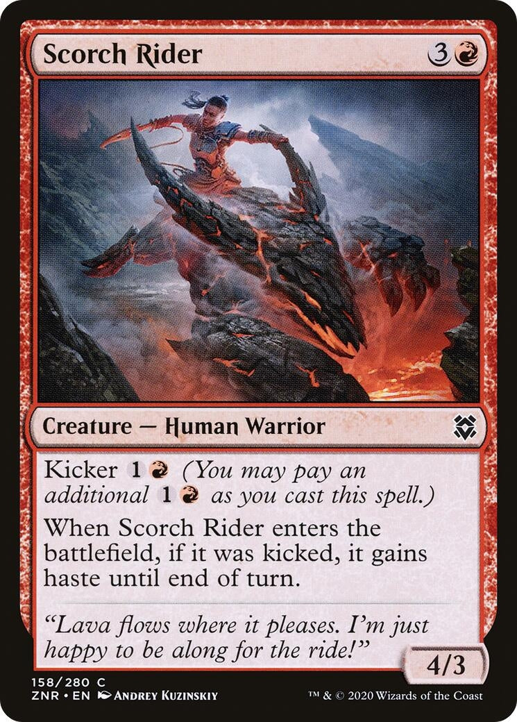 Image for Scorch Rider (158) [Zendikar Rising] - Magic: The Gathering