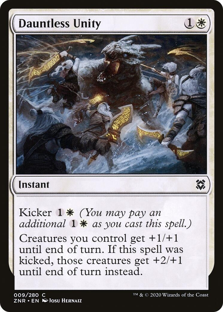 Image for Dauntless Unity (9) [Zendikar Rising] - Magic: The Gathering