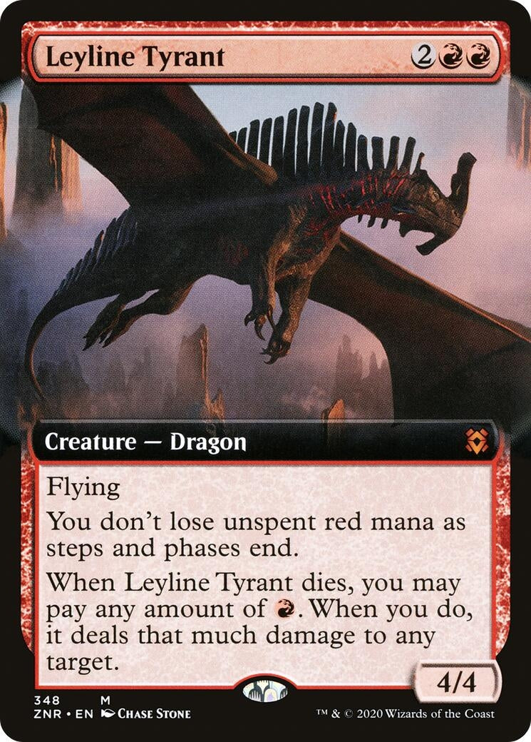 Image for Leyline Tyrant (Extended Art) (348) [Zendikar Rising] - Magic: The Gathering