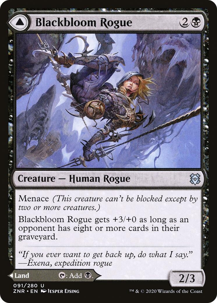 Image for Blackbloom Rogue (91) [Zendikar Rising] - Magic: The Gathering