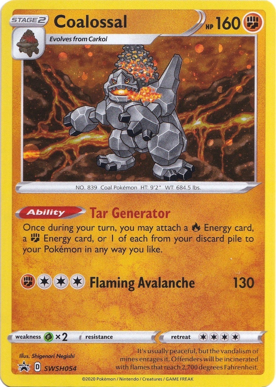 Image for Coalossal - SWSH054 (SWSH054) [SWSH: Sword & Shield Promo Cards] - Pokemon