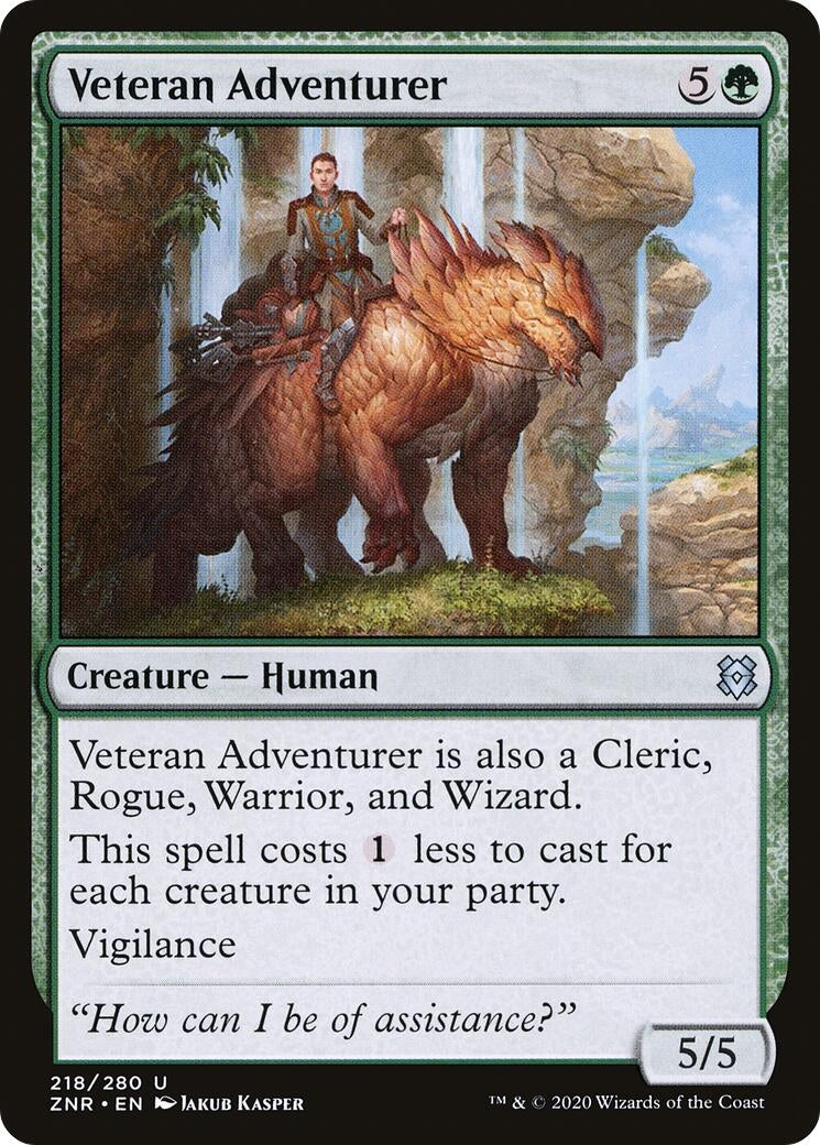 Image for Veteran Adventurer (218) [Zendikar Rising] - Magic: The Gathering