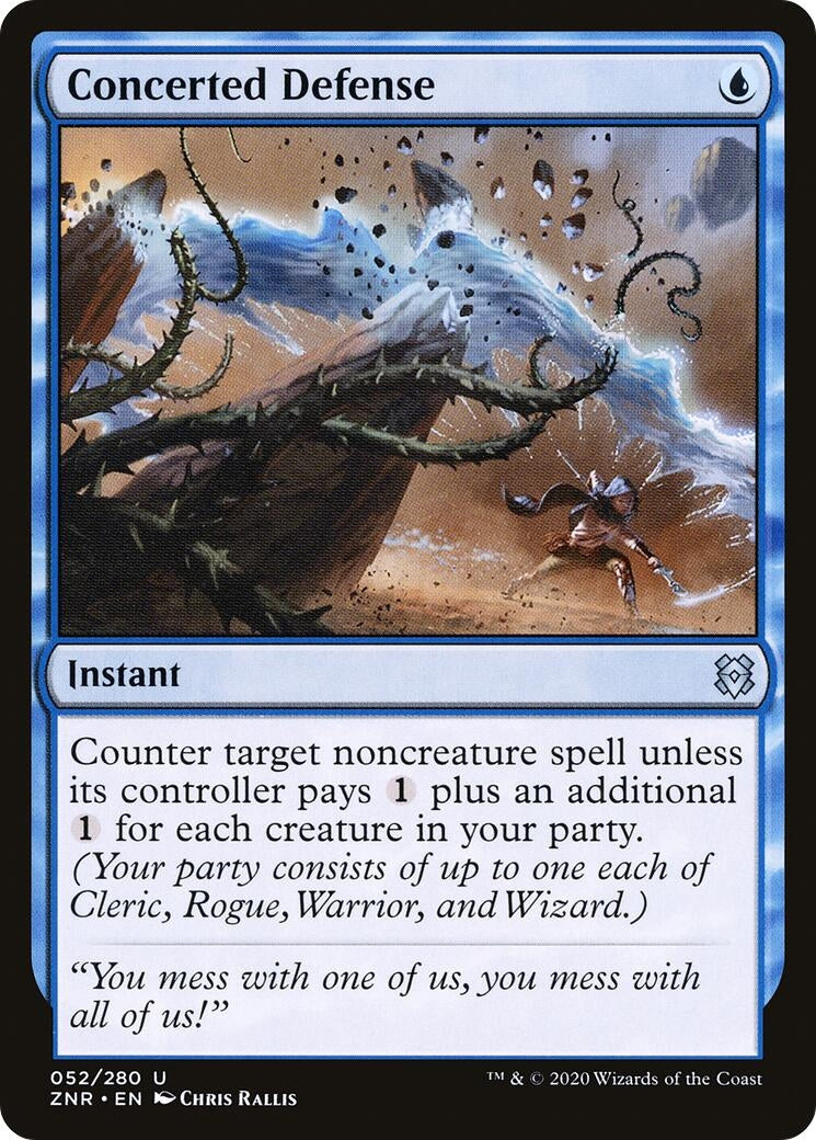 Image for Concerted Defense (52) [Zendikar Rising] - Magic: The Gathering