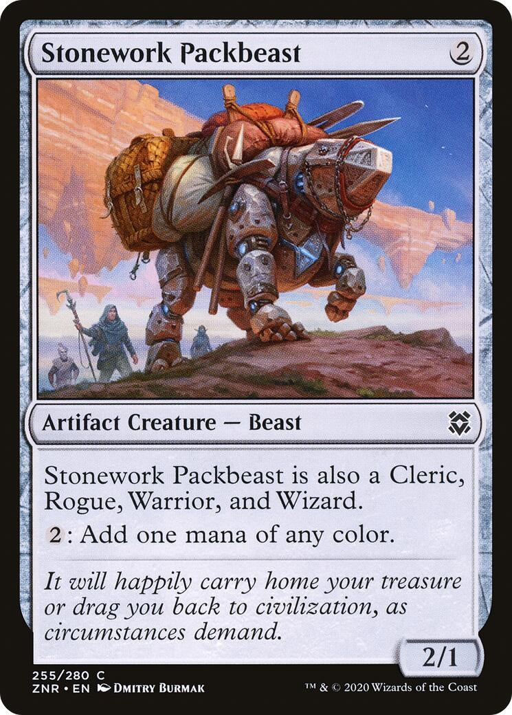 Image for Stonework Packbeast (255) [Zendikar Rising] - Magic: The Gathering