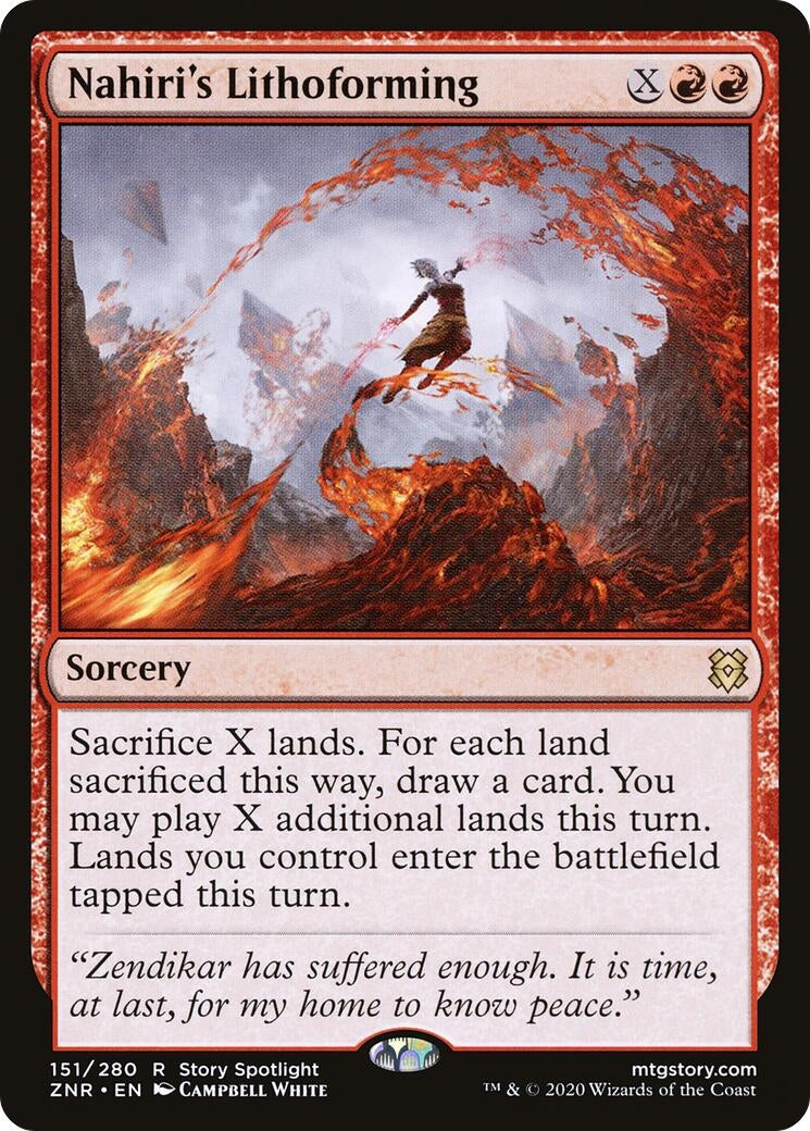 Image for Nahiri's Lithoforming (151) [Zendikar Rising] - Magic: The Gathering